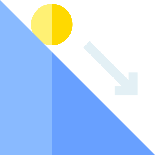 ley de movimiento Basic Straight Flat icono
