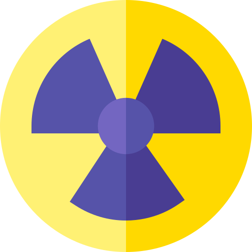 Radiation Basic Straight Flat icon