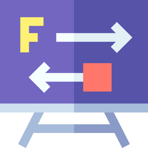 fórmula Basic Straight Flat icono