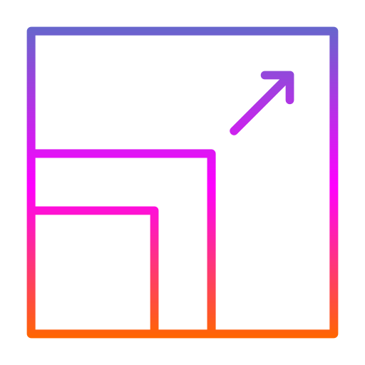 해결 Generic gradient outline icon