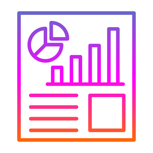 bedrijfsplan Generic gradient outline icoon