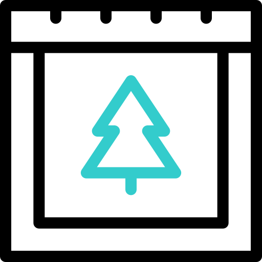 drzewko świąteczne Basic Accent Outline ikona