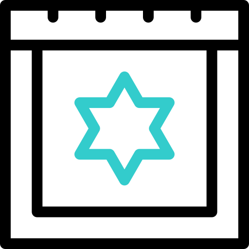 hanukkah Basic Accent Outline Icône