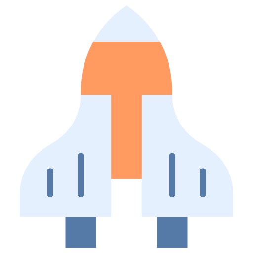 rakieta kosmiczna Generic color fill ikona