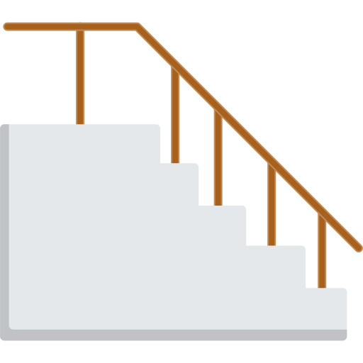 Stairs Generic color fill icon