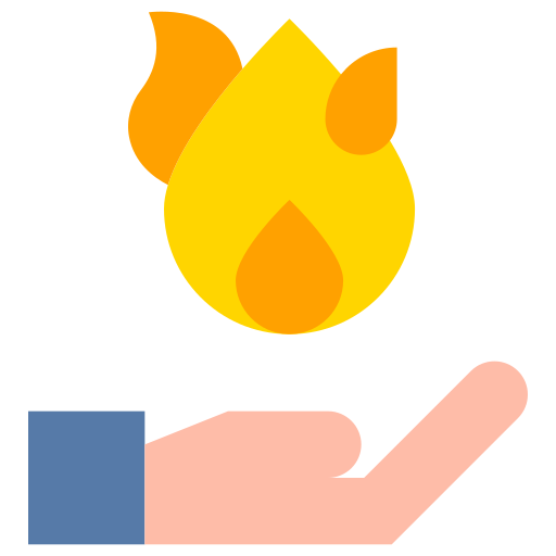 ogień Generic color fill ikona