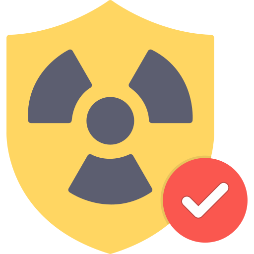 Radiation Sign Generic color fill icon