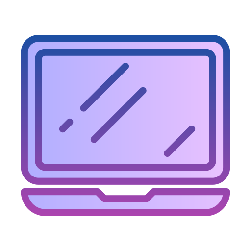ordenador portátil Generic gradient lineal-color icono