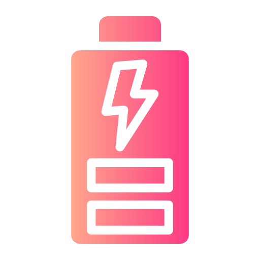 nivel de bateria Generic gradient fill icono