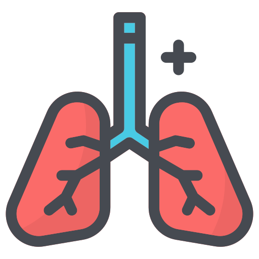 Lungs Generic color lineal-color icon