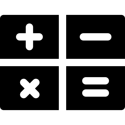 taschenrechner Basic Rounded Filled icon