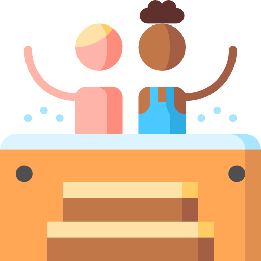 Jacuzzi Puppet Characters Flat icon