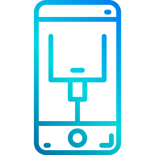 teléfono inteligente xnimrodx Lineal Gradient icono