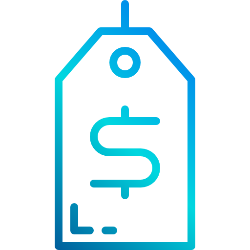 etiqueta de precio xnimrodx Lineal Gradient icono