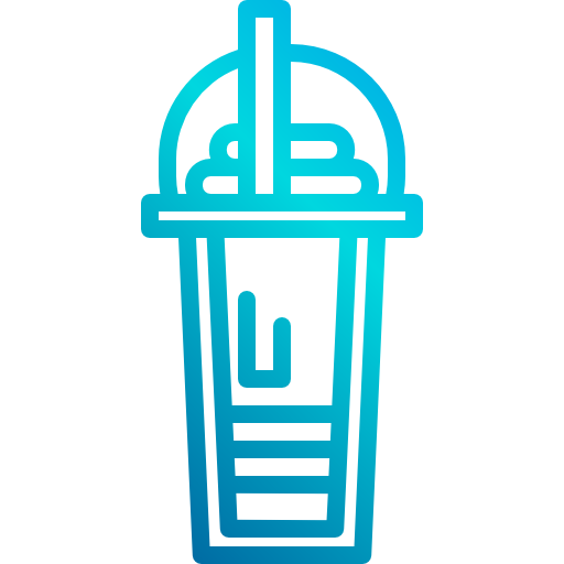 Iced coffee xnimrodx Lineal Gradient icon