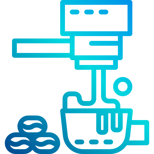 Coffee machine xnimrodx Lineal Gradient icon