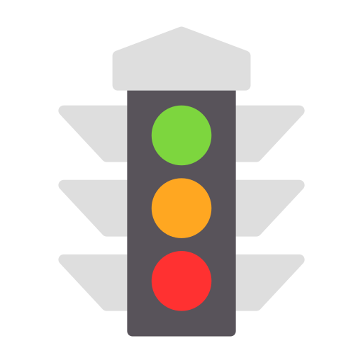 Traffic lights Generic color fill icon