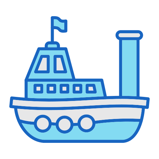 Boat toy Generic color lineal-color icon