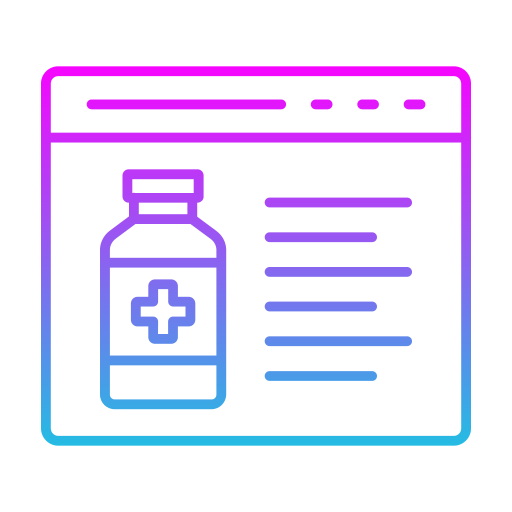 Online pharmacy Generic gradient outline icon