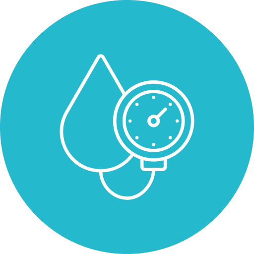 Blood Pressure Gauge Generic color fill icon