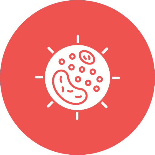 White blood cell Generic color fill icon