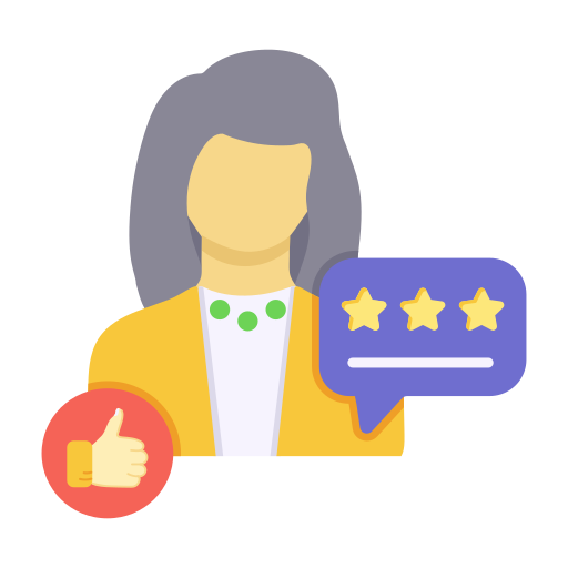 customer review Generic color fill icono