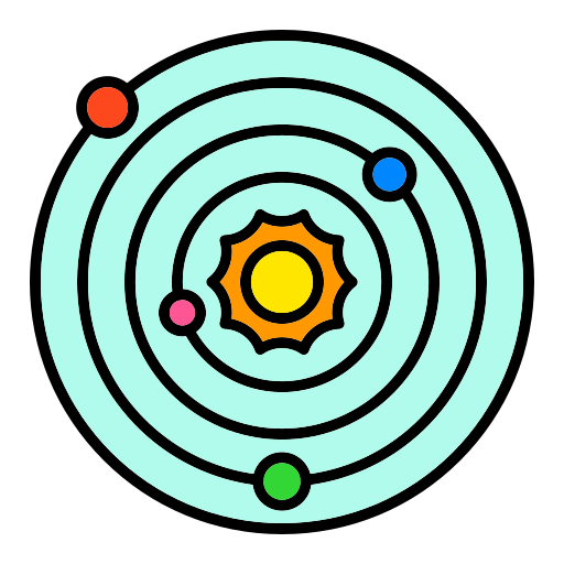 太陽系 Generic color lineal-color icon