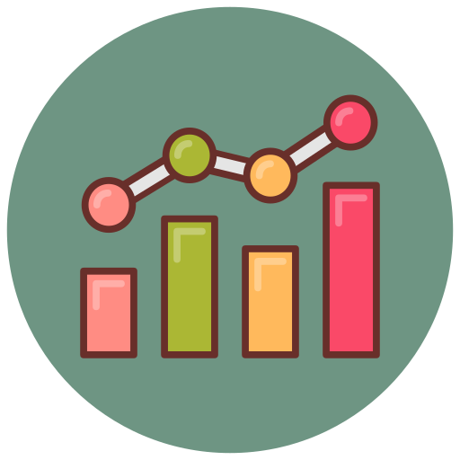 Graph Generic color lineal-color icon