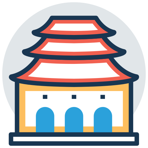 pagoda Generic color lineal-color icono