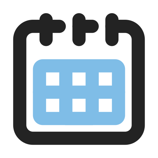 kalendarz Generic color outline ikona