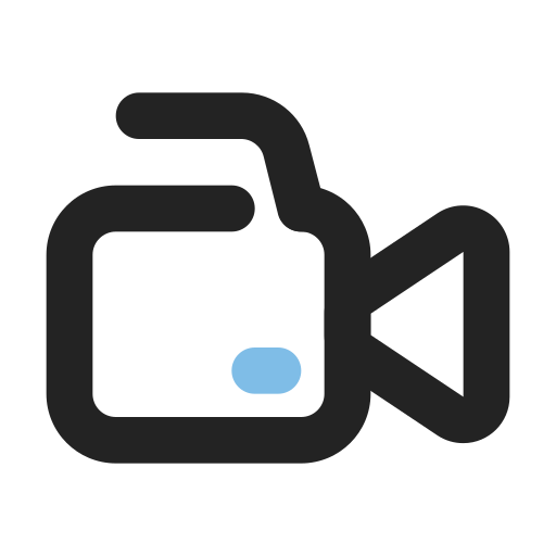 Видеокамера Generic color outline иконка