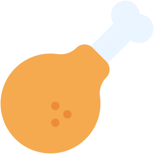 Chicken leg Generic color fill icon