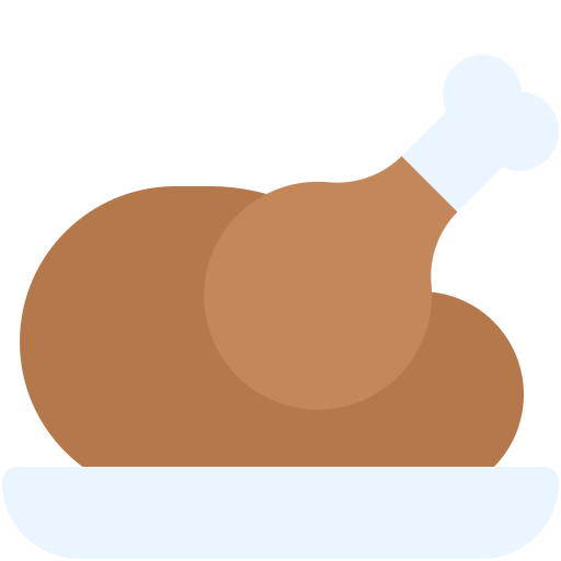 구운 닭고기 Generic color fill icon