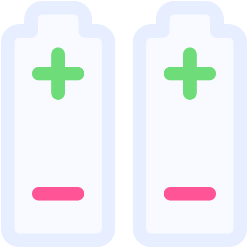 batterijen Generic color fill icoon