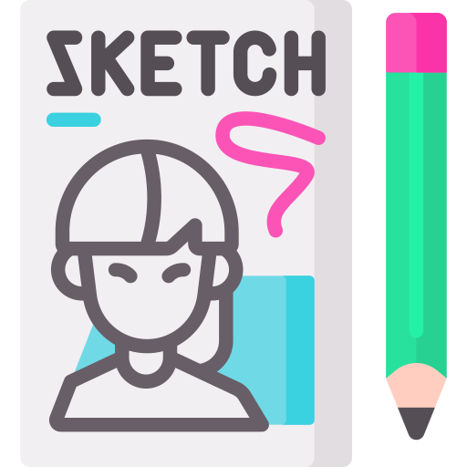Sketch Special Flat icon