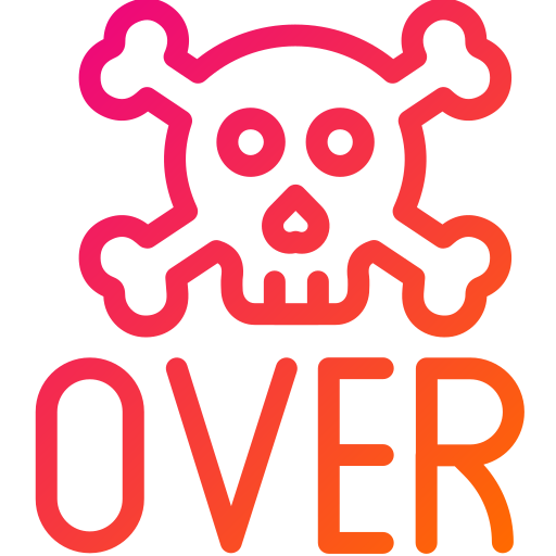 Game over Generic gradient outline icon