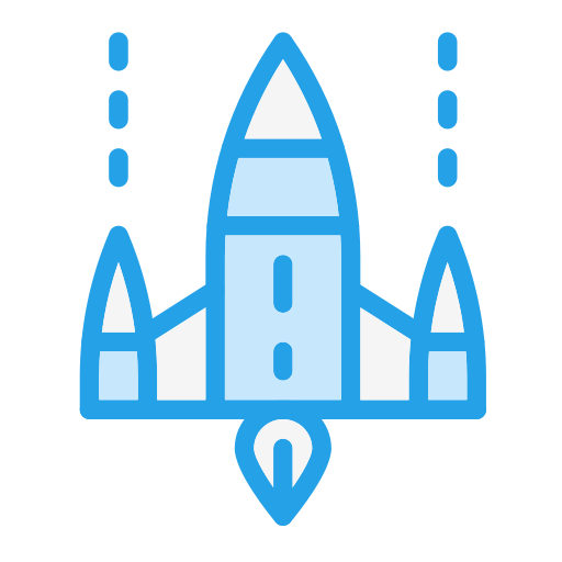 ruimteschip Generic color lineal-color icoon