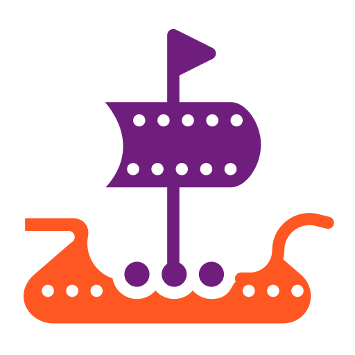 Viking ship  Generic color fill icon