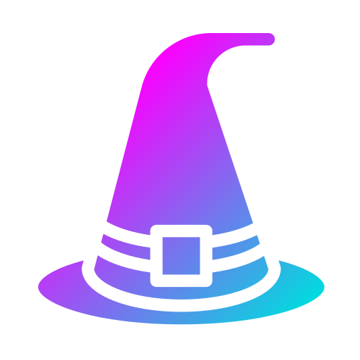 魔女の帽子 Generic gradient fill icon