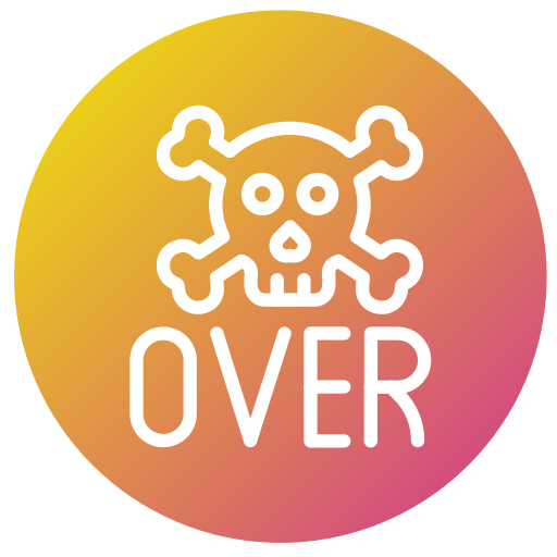 game over Generic gradient fill icona
