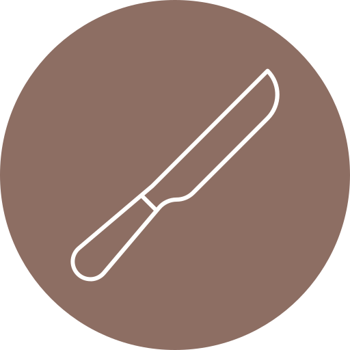 Нож для хлеба Generic color fill иконка
