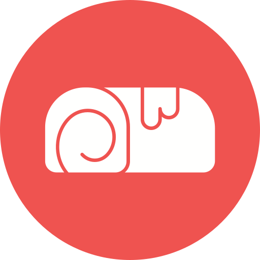 Swiss roll Generic color fill icon