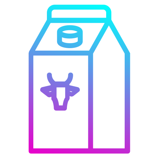 caja de leche Generic gradient outline icono