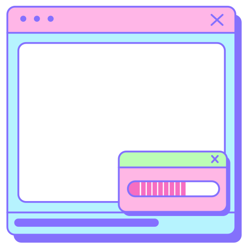 コンピュータウィンドウ Generic color lineal-color icon