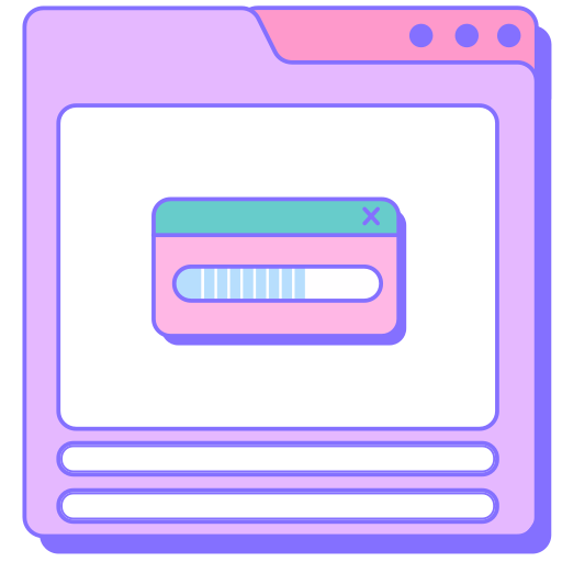 ventana de la computadora Generic color lineal-color icono