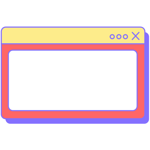 finestra del computer Generic color lineal-color icona