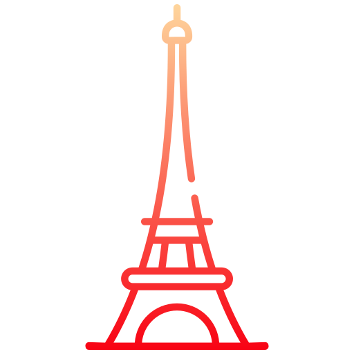 Париж Generic gradient outline иконка