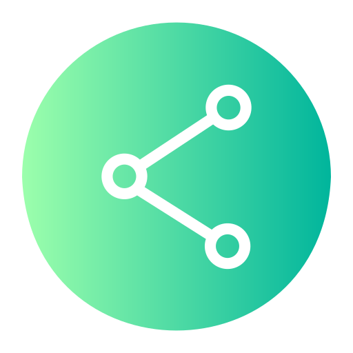 condividere Generic gradient fill icona