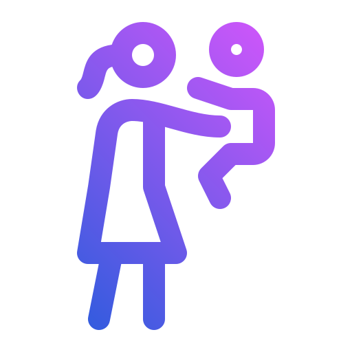 Mother and son Generic gradient outline icon