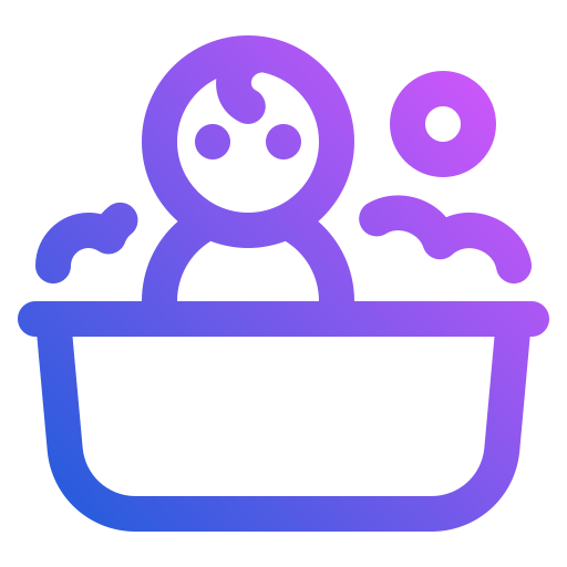 bañera de bebe Generic gradient outline icono